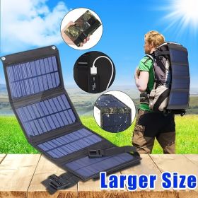 IAGREEA Portable Solar Panel, 10W Foldable Solar Charger, 2 In Black And Camouflage, Small And Lightweight, Suitable For Camper RV Travel