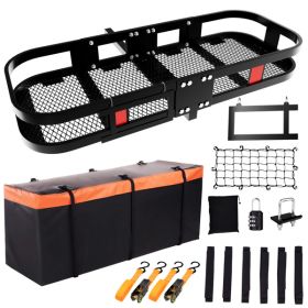Trailer Hitch Cargo Carrier Rack 500 Lbs, Heavy Duty Cargo Basket