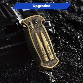 "Outdoor Survival Lighter - Tactical Butane Flame with Bottle Opener - Perfect Father's Day Gift" (Color: Bullet style)